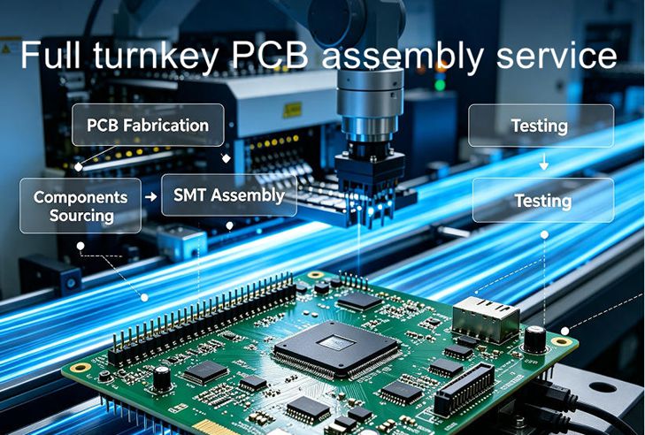 full turnkey PCB assembly service by RingPCB