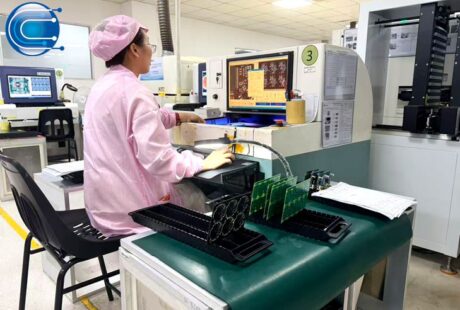 PCBA AOI inspection in PCBA factory